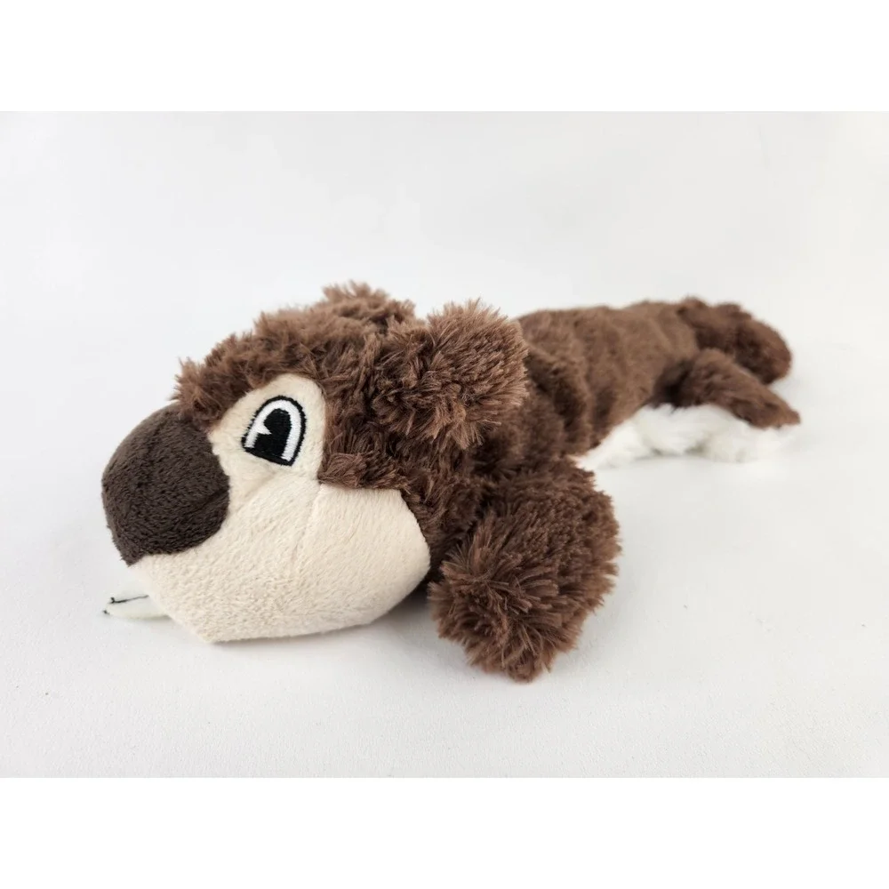 Think Dog Beaver Squirrel Plush Toy Large Tug Toss Fetch Dog Rope Squeaker Tail‎